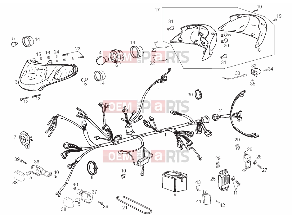 derbi Atlantis 50 2T Tables » Electrical system
