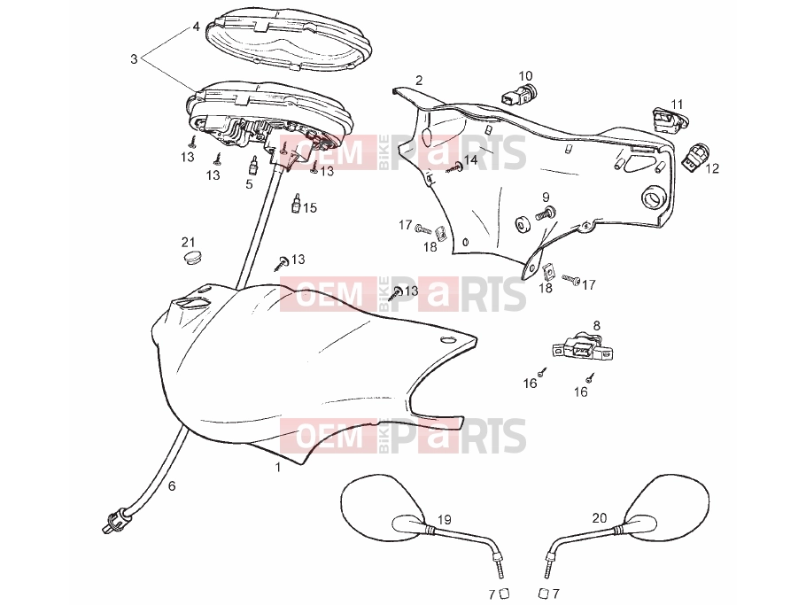 derbi Atlantis 50 4T Tables » Instruments