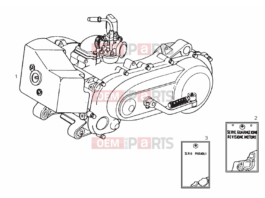 derbi Atlantis 50 2T Tables » Engine