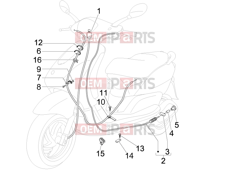 derbi Boulevard 100 4T Braking system - Transmissions » Transmissions