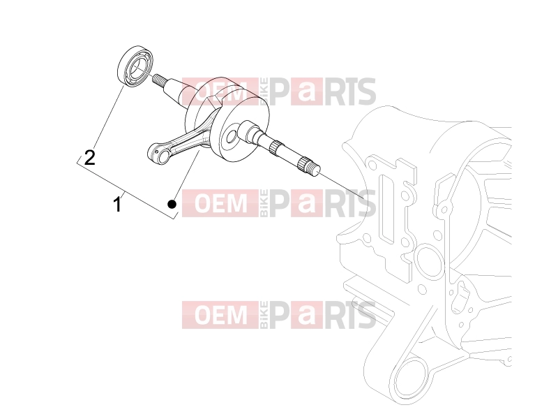 derbi Boulevard 100 4T Engine » Crankshaft