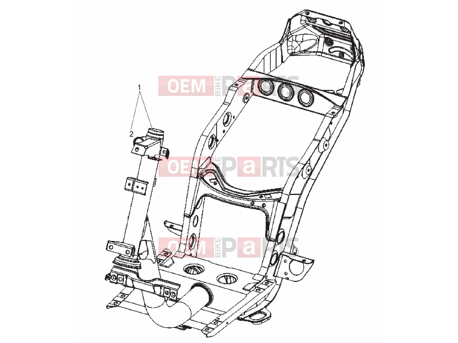 derbi Boulevard 125 4T Tables » Frame/bodywork