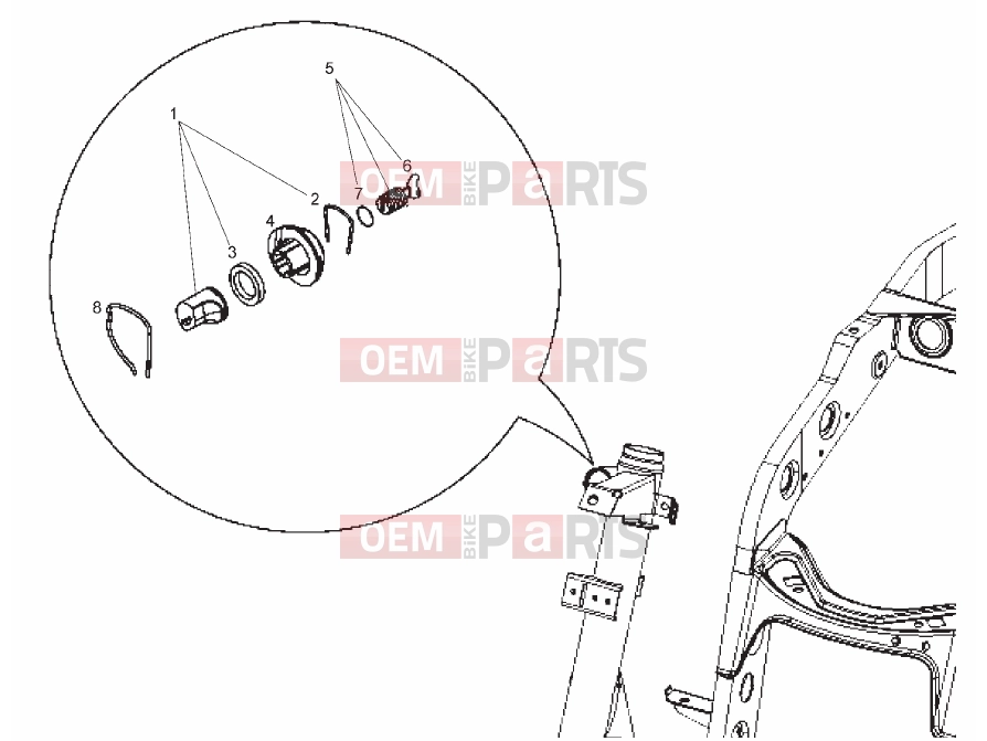 derbi Boulevard 125 4T Tables » Lock