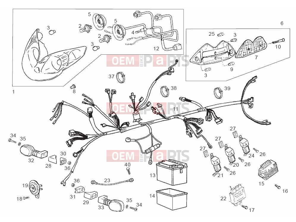 derbi Boulevard 125-150 4T Tables » Electrical system