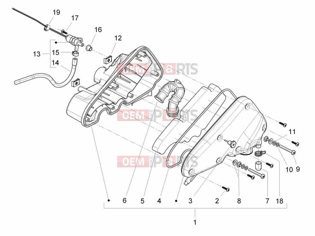 derbi Boulevard 150 4T Engine » Air filter