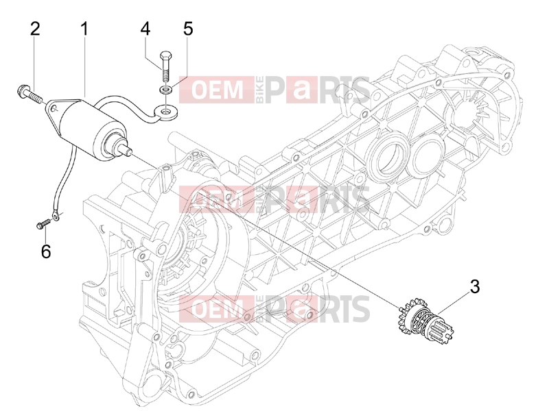 derbi Boulevard 150 4T Engine » Stater - Electric starter