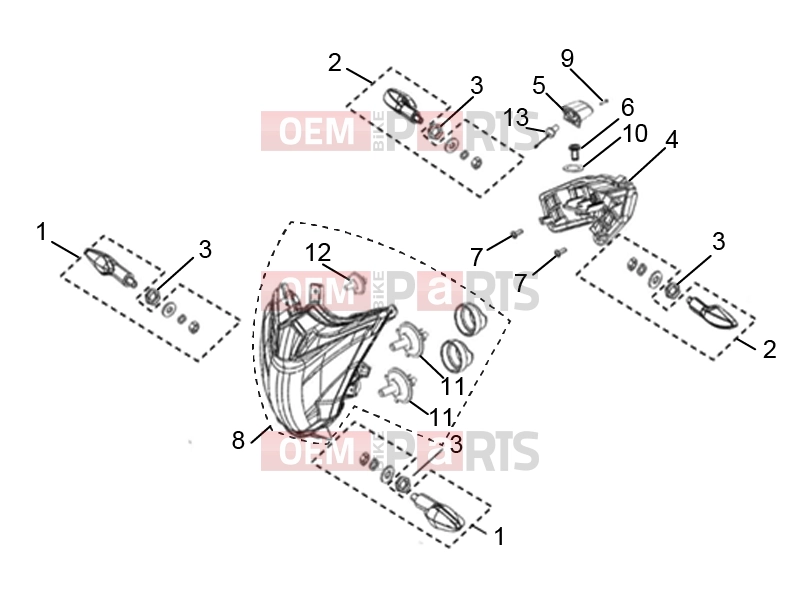 derbi ETX 150 Frame » Lamps
