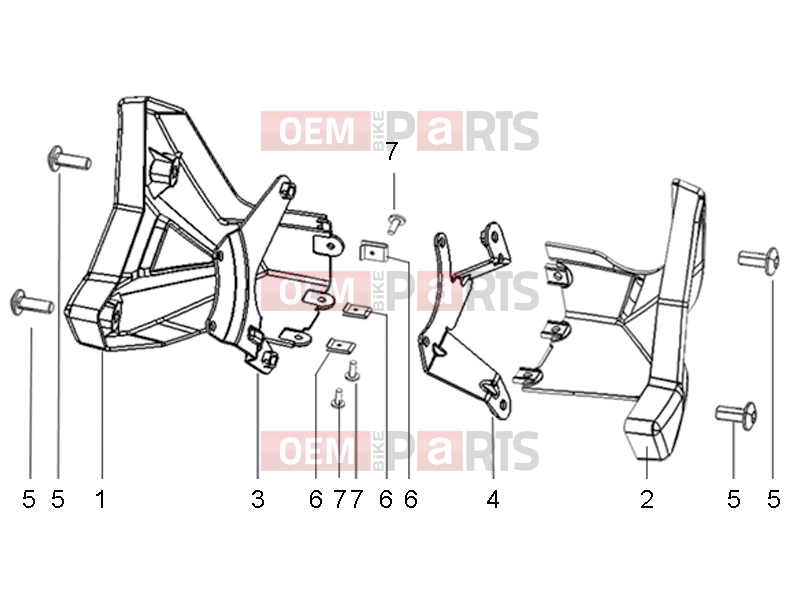 derbi ETX 150 Frame » Shroud