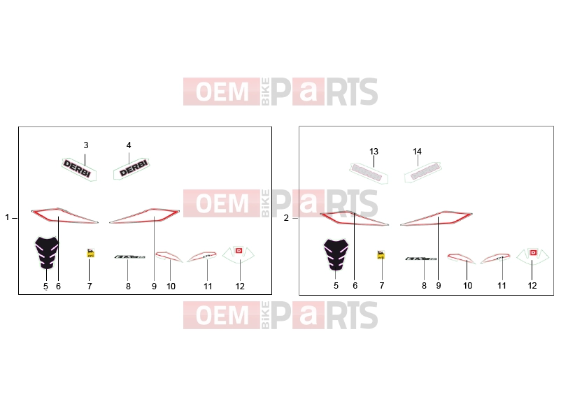 derbi ETX 150 Frame » Stiker