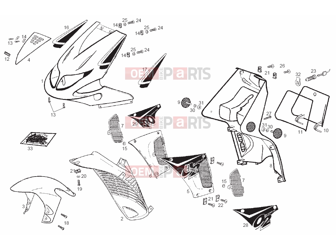 derbi GP 50 Tables » Frame
