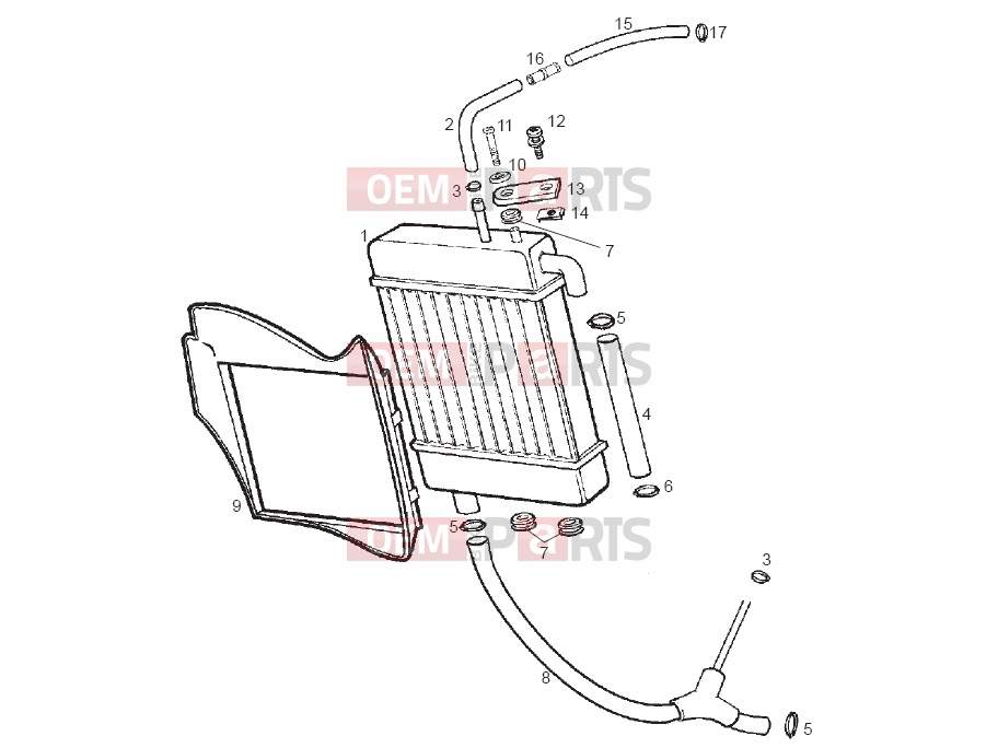 derbi GP1 50 Tables » Cooling system