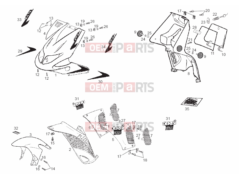 derbi GP1 50 Tables » Frame