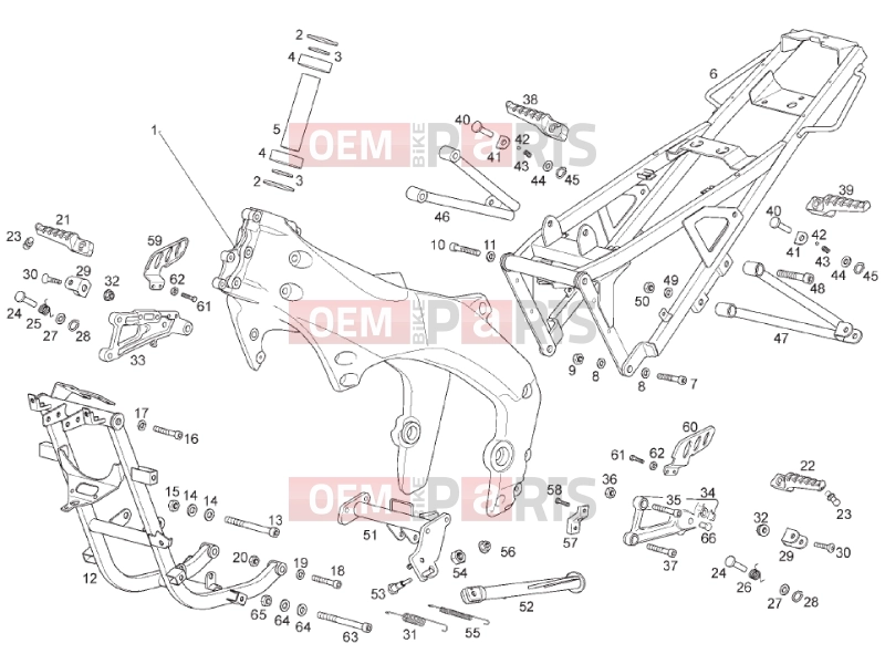 derbi GPR 50 2T Tables » Frame