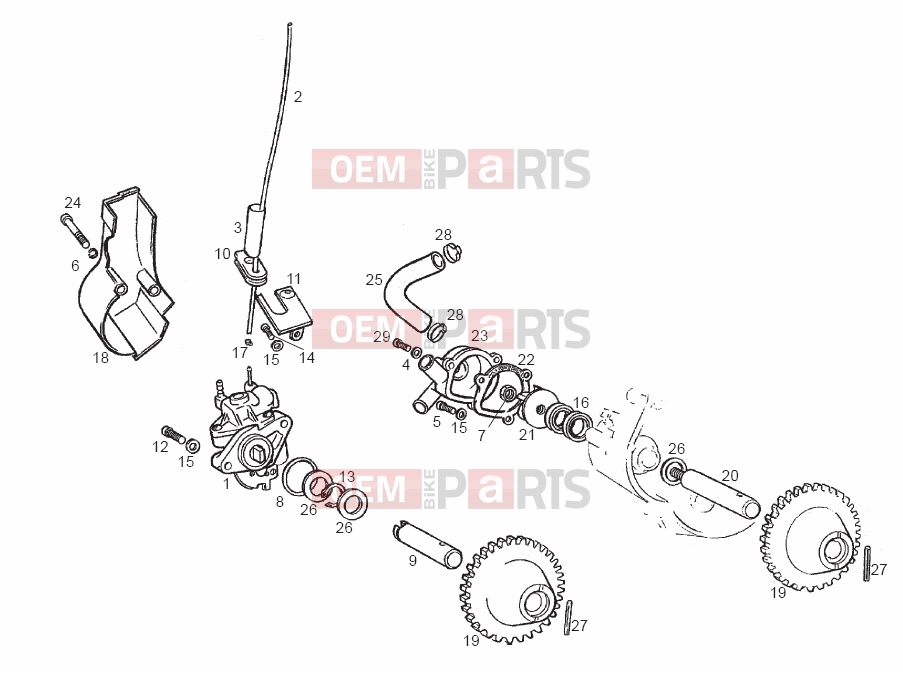 derbi GPR 50 Racing Tables » Cooling system
