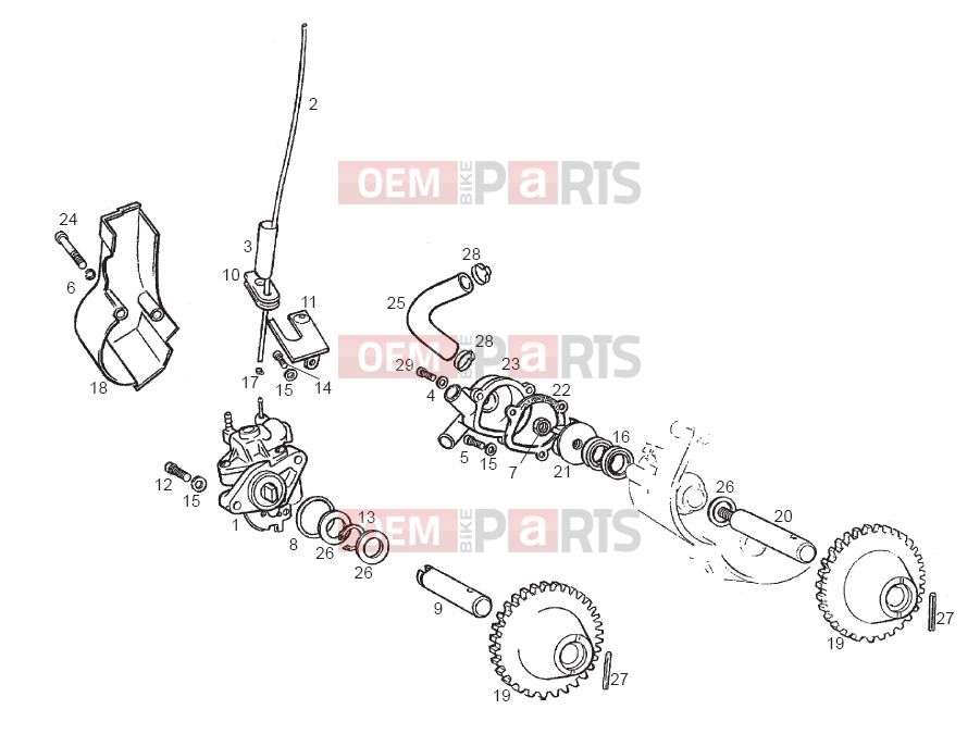 derbi GPR 50 Replica Tables » Cooling system