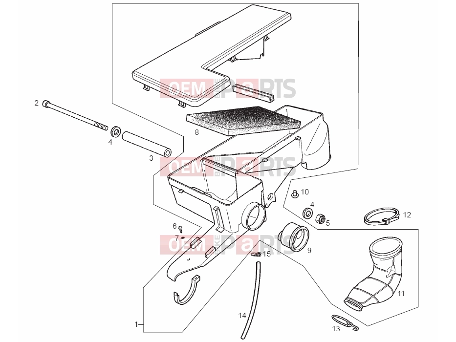 derbi GPR 50 Replica Tables » Filter holder