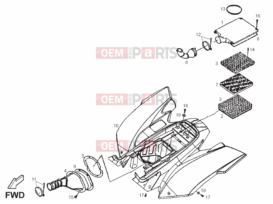 derbi QUAD DXR 200 Tables » Frame