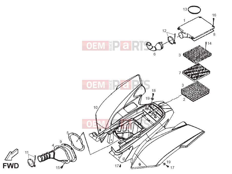 derbi QUAD DXR 250 Tables » Frame