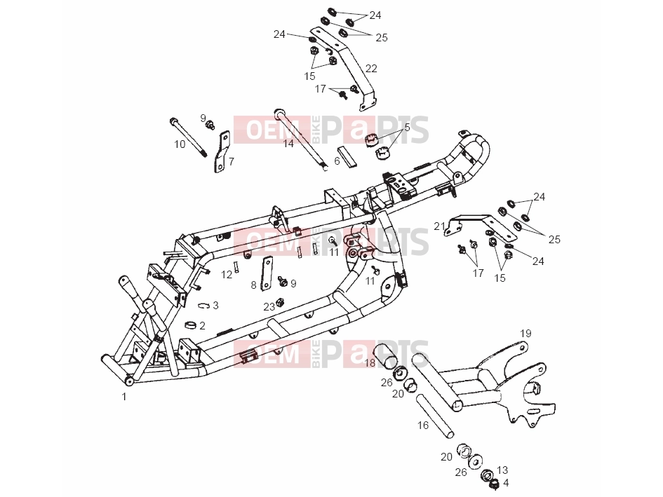 derbi QUAD DFW 50 Tables » Central stand