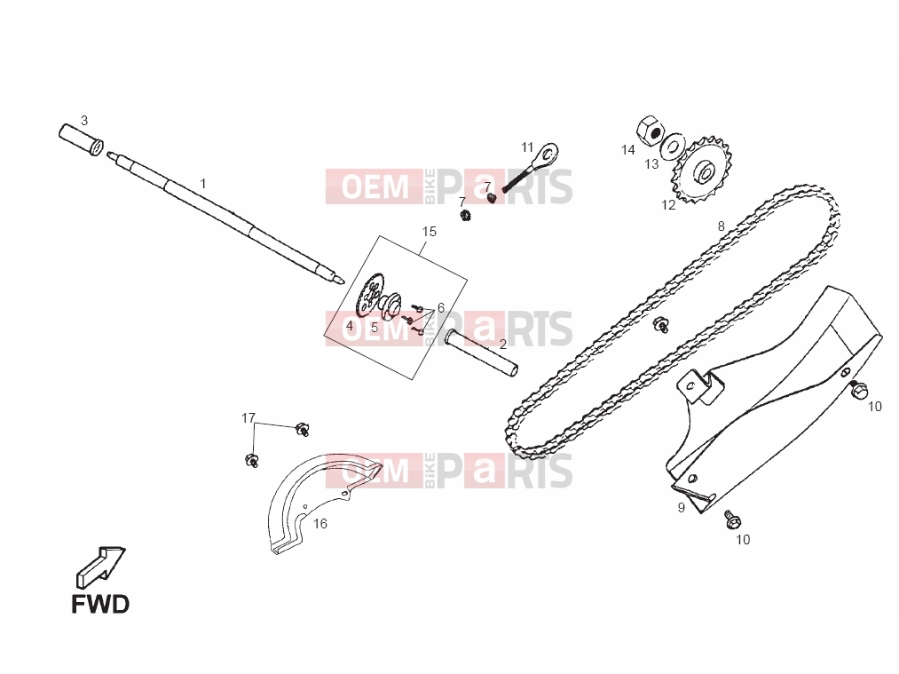derbi QUAD DFW 50 Tables » Chain