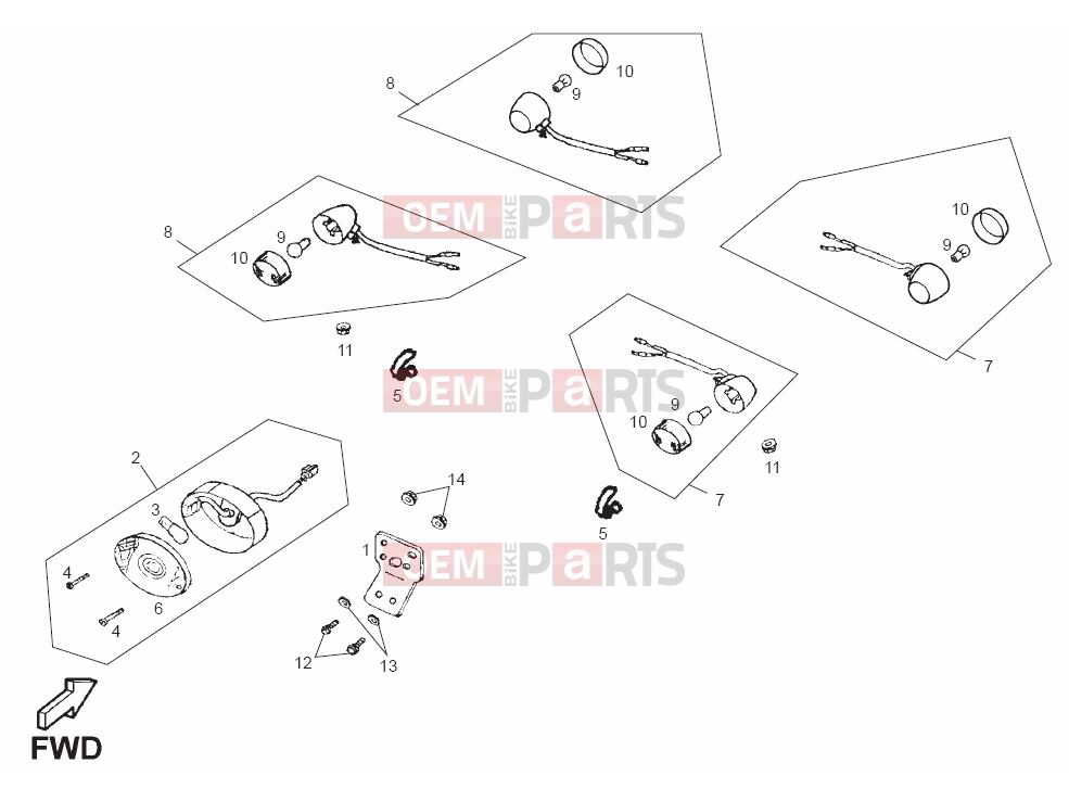 derbi QUAD DFW 50 Tables » Flasher unit