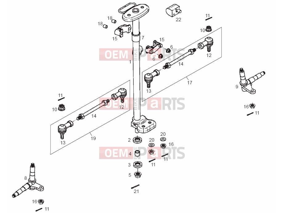 derbi QUAD DFW 50 Tables » Steering