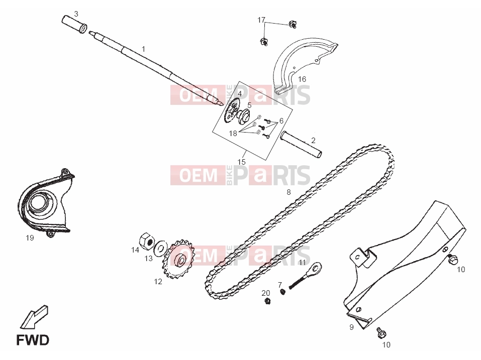 derbi QUAD DFW 50 Tables » Chain
