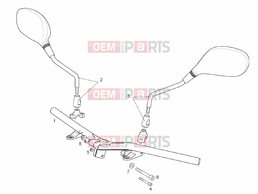 derbi Rambla 300 Tables » Handlebar