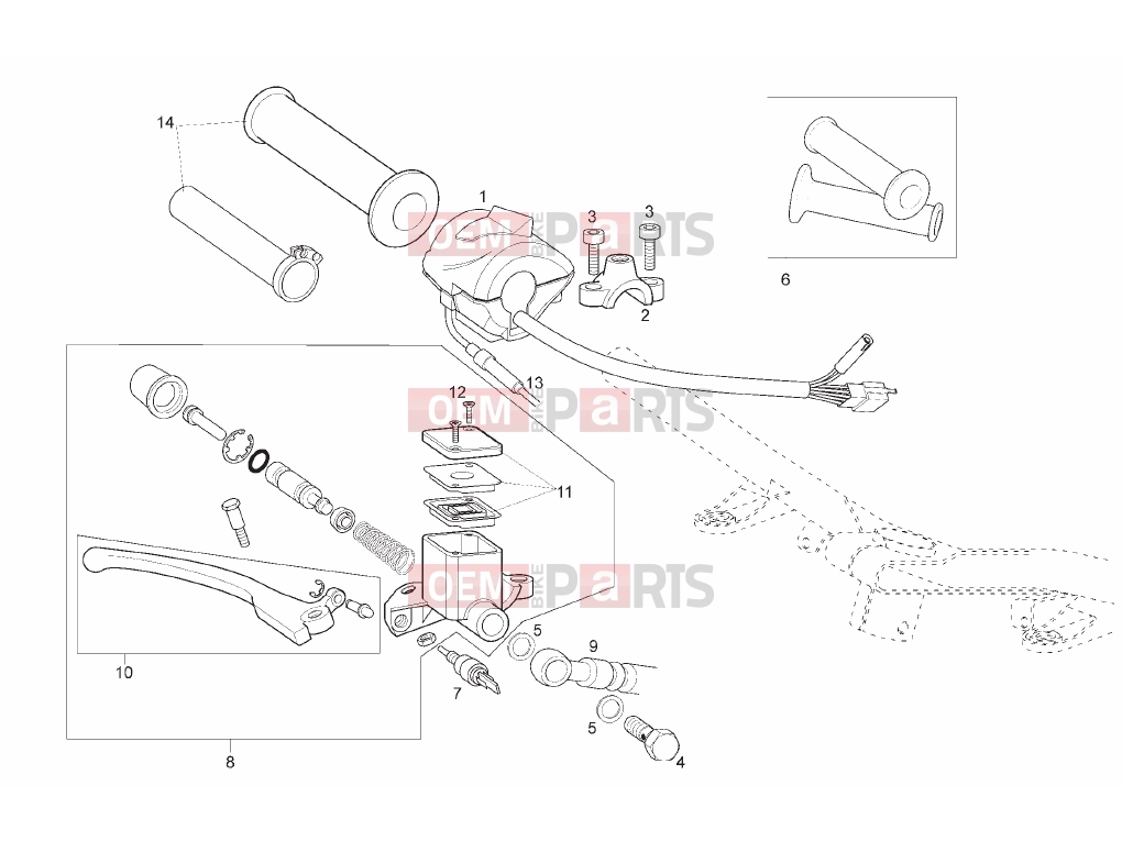 derbi Rambla 300 Tables » RH controls