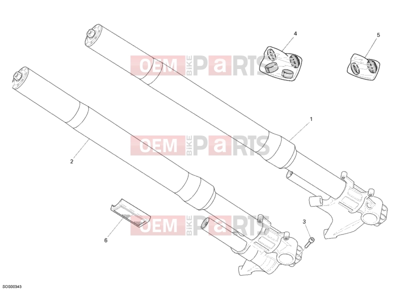 DUCATI 2008 DESMOSEDICI RR FRONT FORK » FRONT SUSPENSION