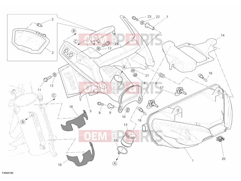 DUCATI 2008 DESMOSEDICI RR HEADLIGHT » LIGHTING SYSTEM