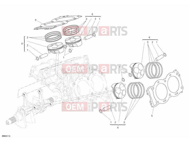 DUCATI 2008 DESMOSEDICI RR CYLINDER - PISTON » ENGINE CASE