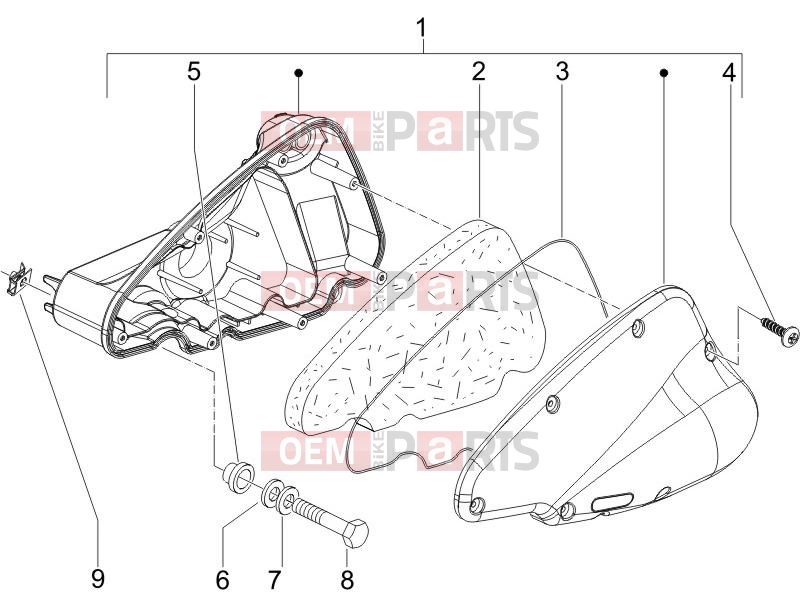 derbi Sonar 125 Engine » Air filter