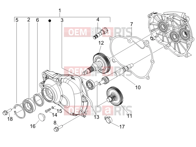 derbi Sonar 125 Engine » Reduction unit