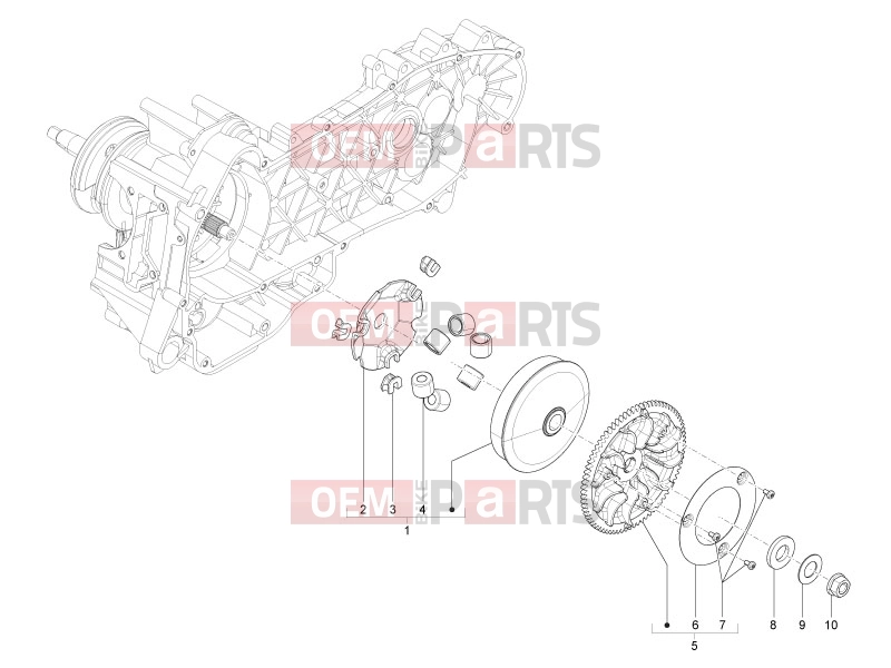 derbi Sonar 150 Engine » Driving pulley