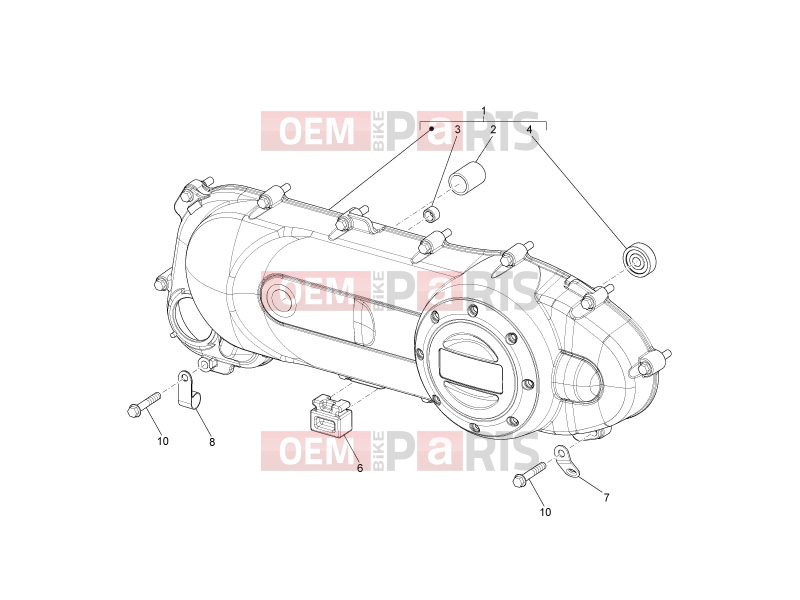 derbi Sonar 50 2T Engine » Crankcase cover - Crankcase cooling
