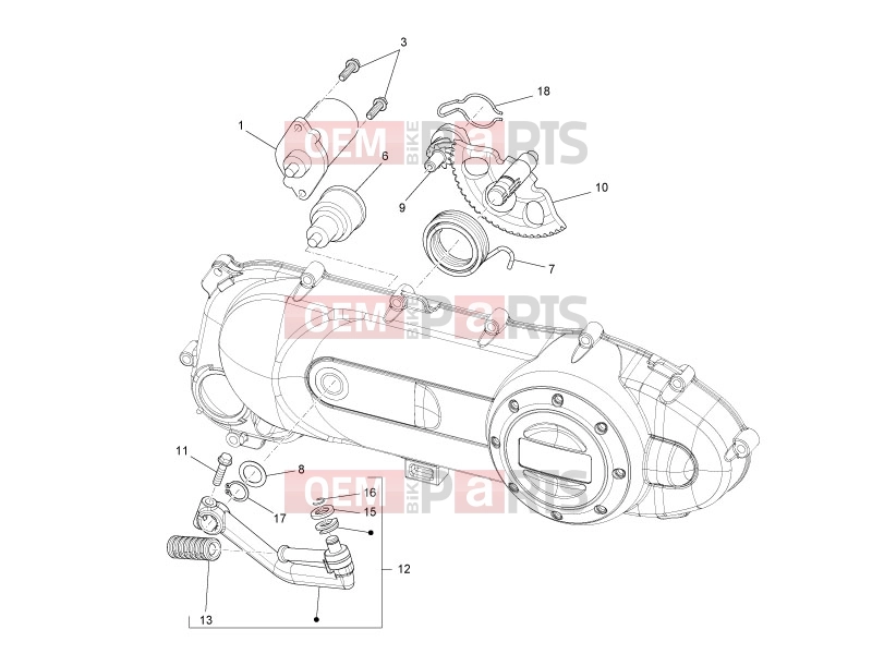 derbi Sonar 50 2T Engine » Stater - Electric starter