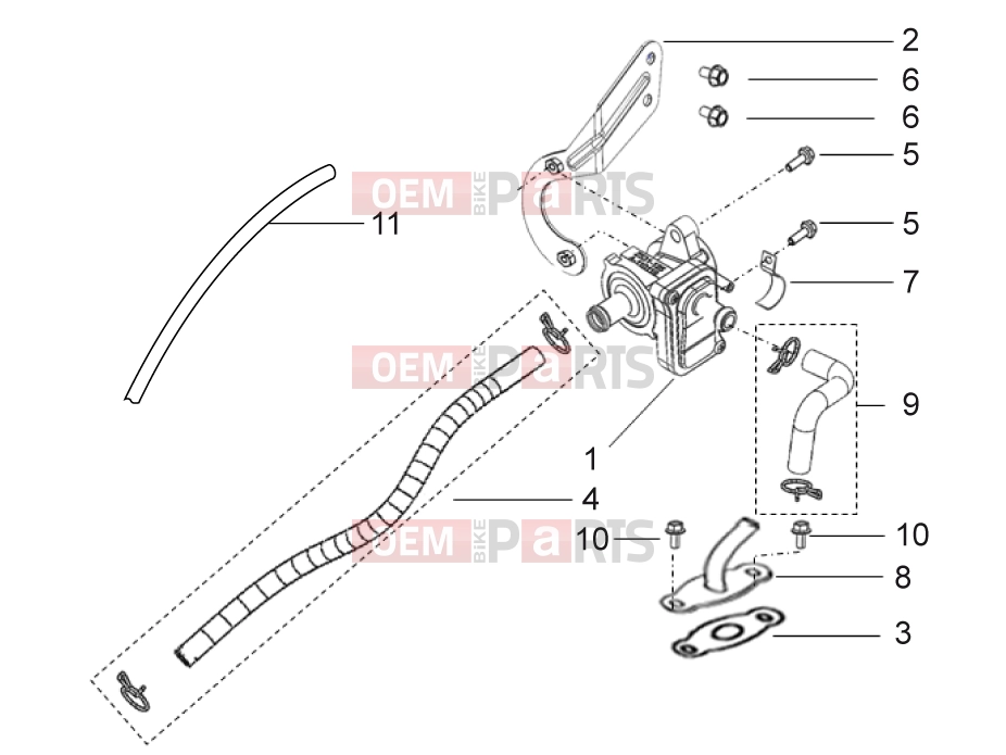 derbi STX 150 Frame » secondary air control valve