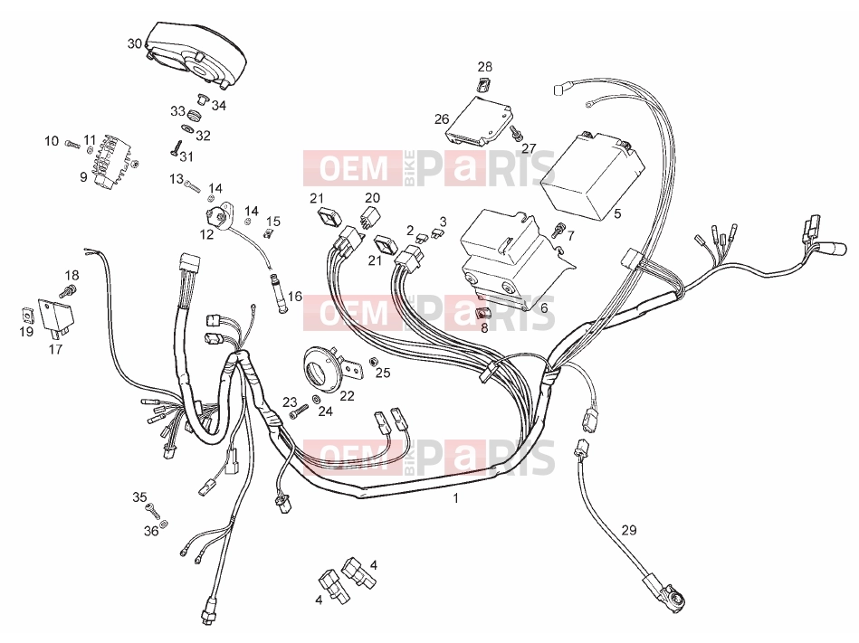 derbi Terra 125 Adventure Tables » Electrical system