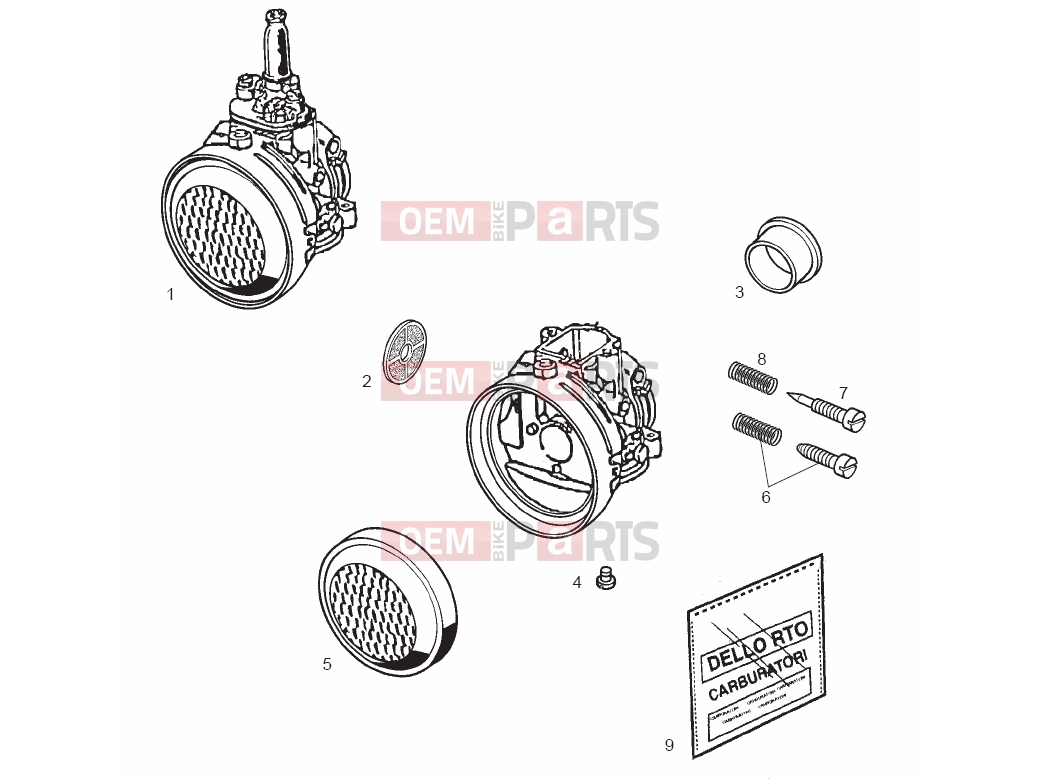 derbi Variant Courier 50 Tables » Carburettor