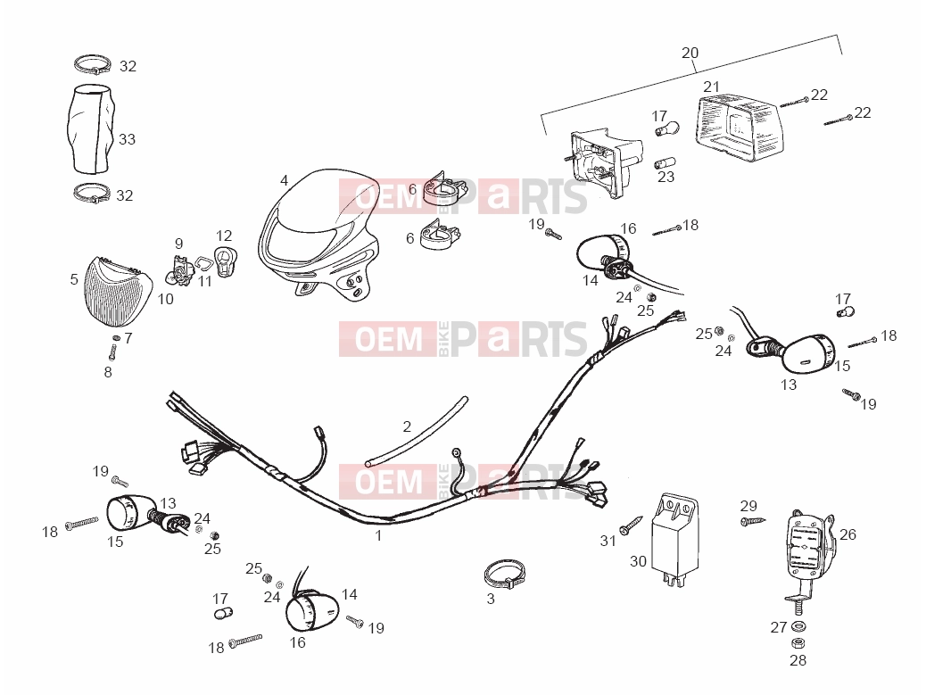 derbi Variant Courier 50 Alkatrész » electrical systems