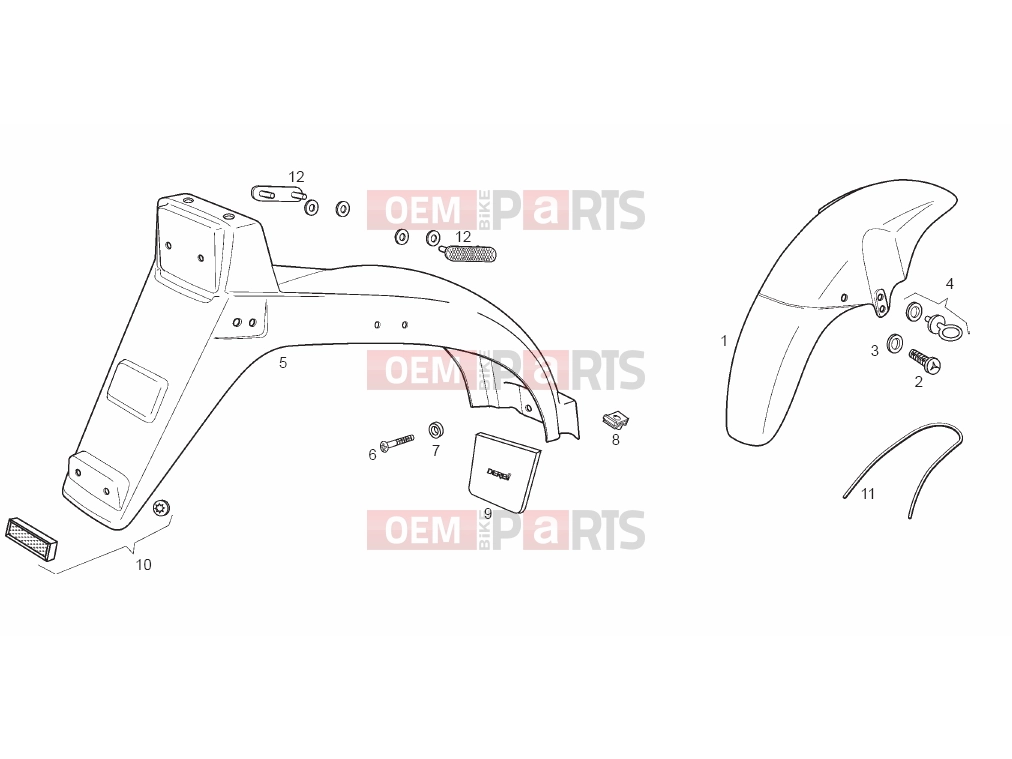 derbi Variant Revolution 50 Tables » Mudguards