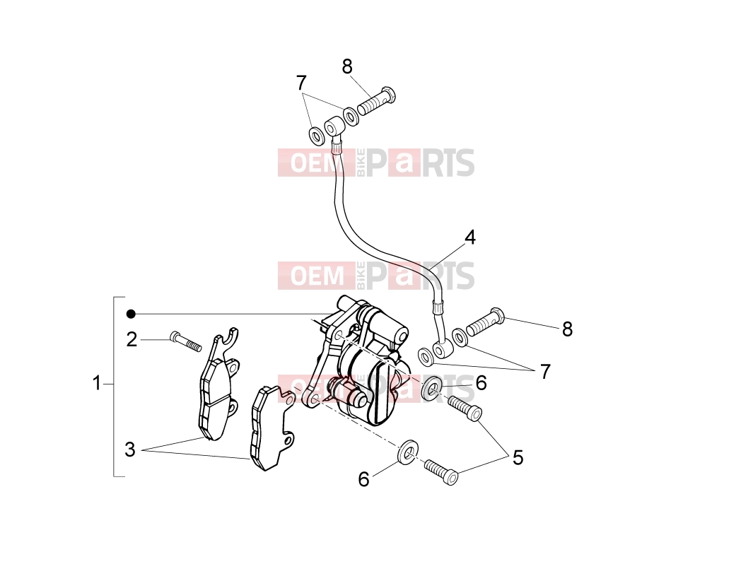derbi Variant Sport 125 FRAME » Front caliper I