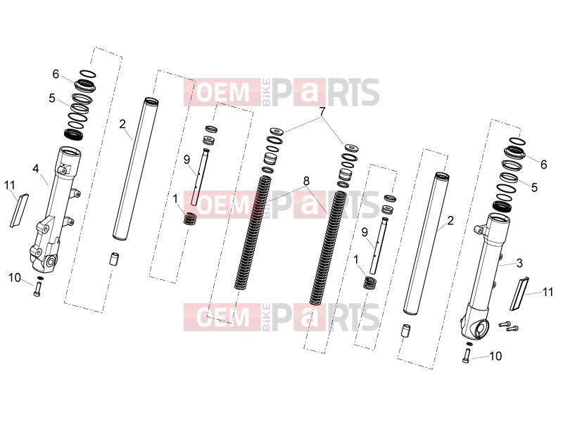 derbi Variant Sport 125 FRAME » Front fork