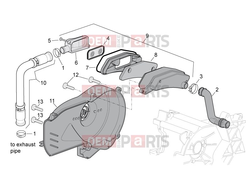 derbi Variant Sport 50 FRAME » Secondary air