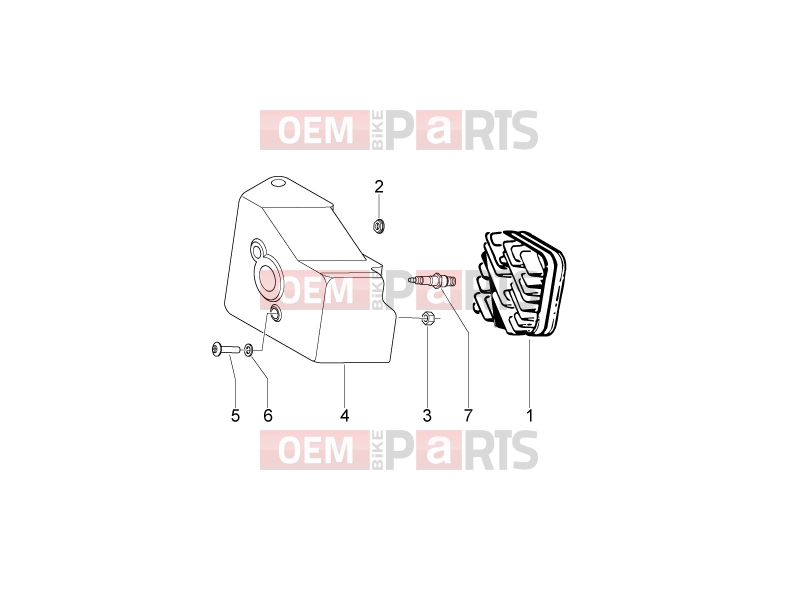 derbi Variant Sport 50 ENGINE » Cylinder head