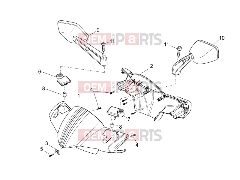 derbi Variant Sport 50 FRAME » Front body II