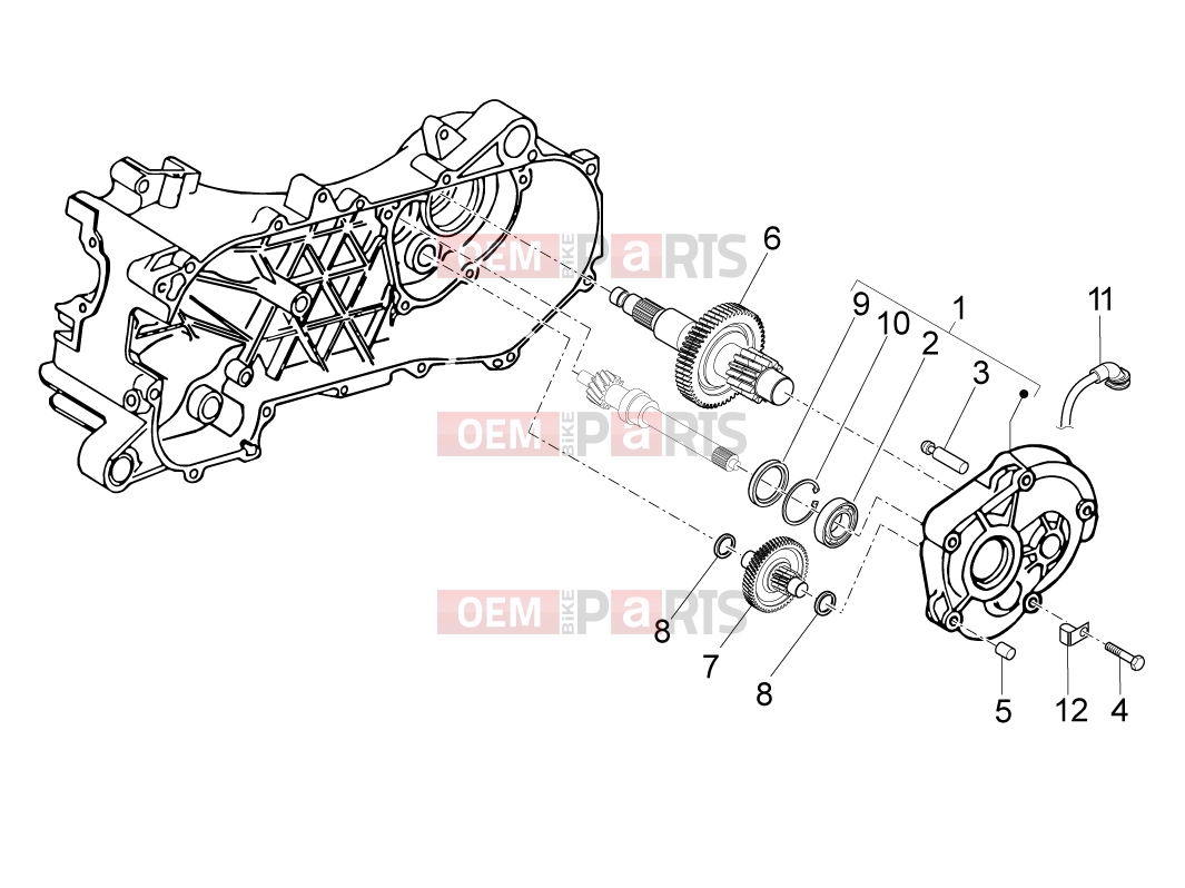 derbi Variant Sport 50 ENGINE » Transmission