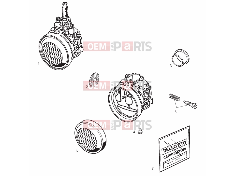 derbi Variant Start-Courier 50 Tables » Carburettor