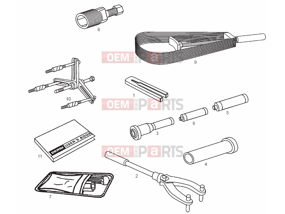 derbi Variant Start-Courier 50 Tables » Accessories